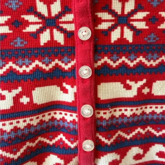 Vineyard Vines Women’s Fair Isle Whale Pajama Set Holiday S - Picture 3 of 5